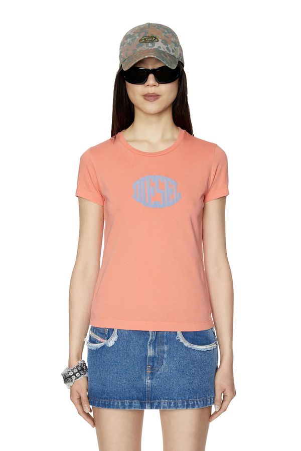 Diesel Diesel T-shirt - T-SLI-E2 T-SHIRT orange