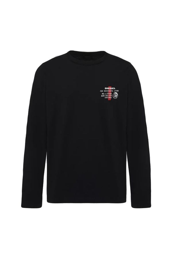 Diesel Diesel T-Shirt - UMLTDIEGOSLS T-Shirt L/S Black