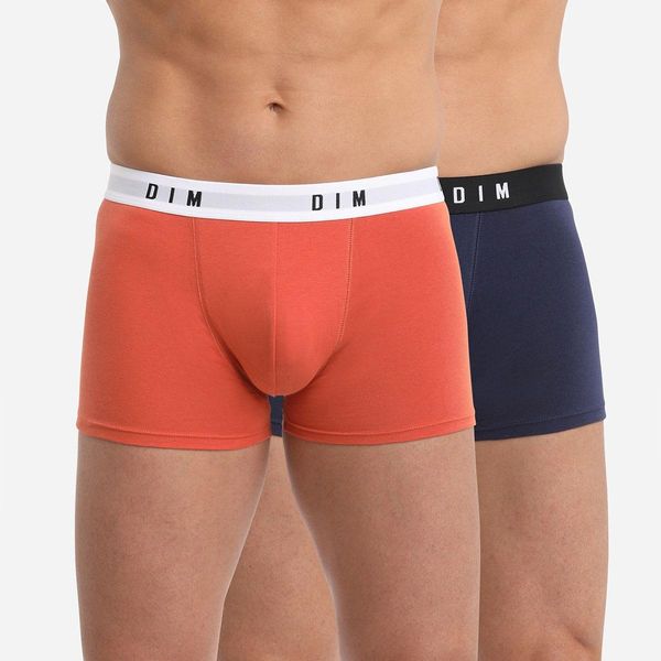 DIM DIM BOXER ORIGINAL 2x - Men's boxer briefs 2 pcs - orange - blue