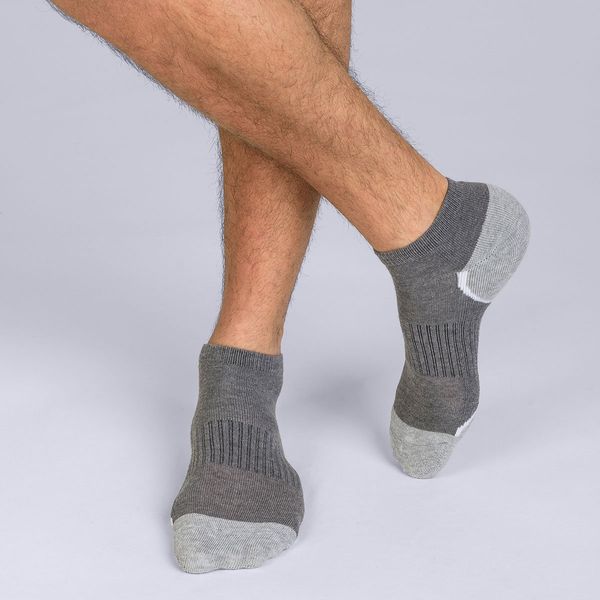 DIM SPORT DIM SPORT IN-SHOE 3x - Men's sports socks 3 pairs - gray