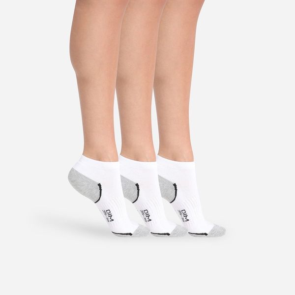 DIM SPORT DIM SPORT IN-SHOE 3x - Women's sports socks 3 pairs - white