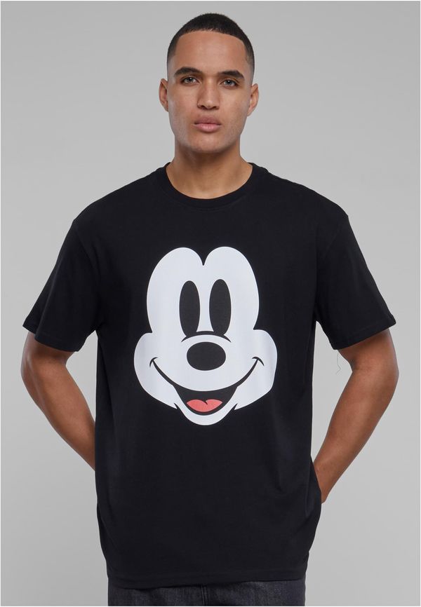 Mister Tee Disney 100 Mickey Face Oversize Men's T-Shirt Black