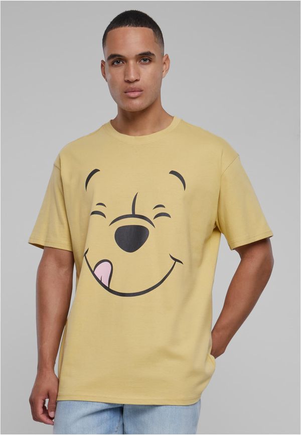 Mister Tee Disney 100 Winnie the Pooh Face Oversize Men's T-Shirt Yellow