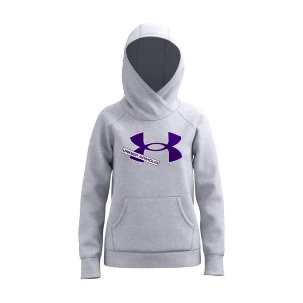 Under Armour Dívčí mikina Under Armour  Rival Fleece Logo Hoodie-GRY M