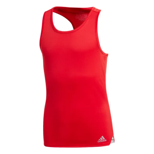 Adidas Dívčí tílko adidas  Club Tank Red 140 cm