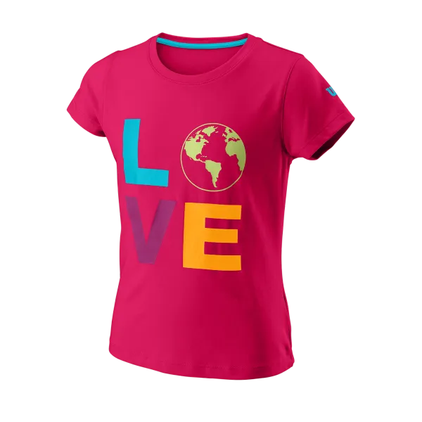 Wilson Dívčí tričko Wilson  Love Earth Tech Tee G Love M