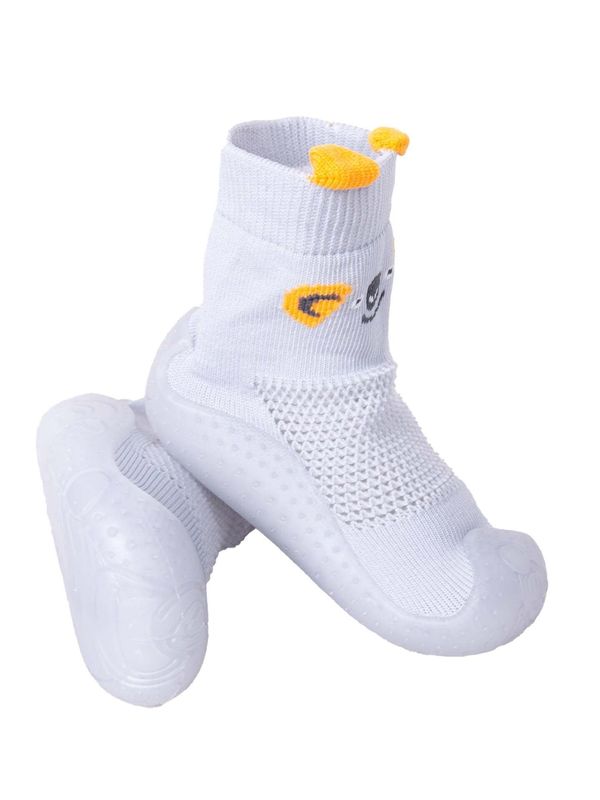 Yoclub Dječje čarape Yoclub YC_Boys'_Anti-skid_Socks_With_Rubber_Sole_OBO-0172C-2800_Grey