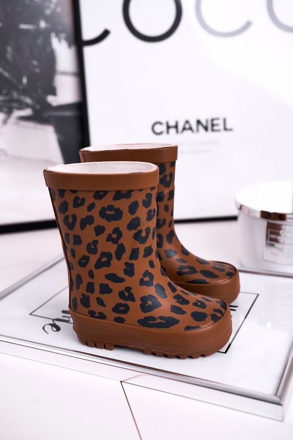 FR1 Dječje wellington čizme Kesi Leopard Pattern