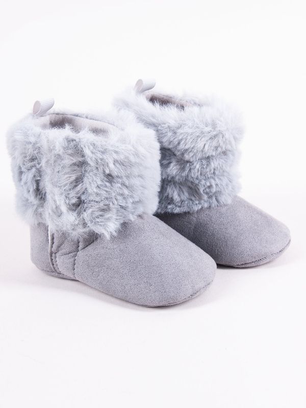 Yoclub Dječje zimske čizme Yoclub Yoclub_Velcro_Strappy_Girls'_Boots_OBO-0188G-2800_Grey