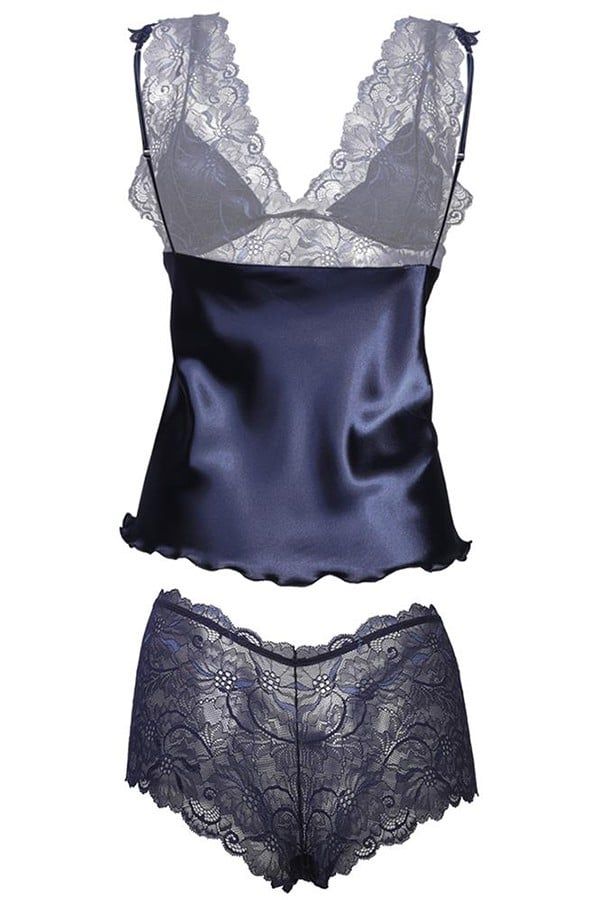 DKaren DKaren Woman's Set Belinda Navy Blue