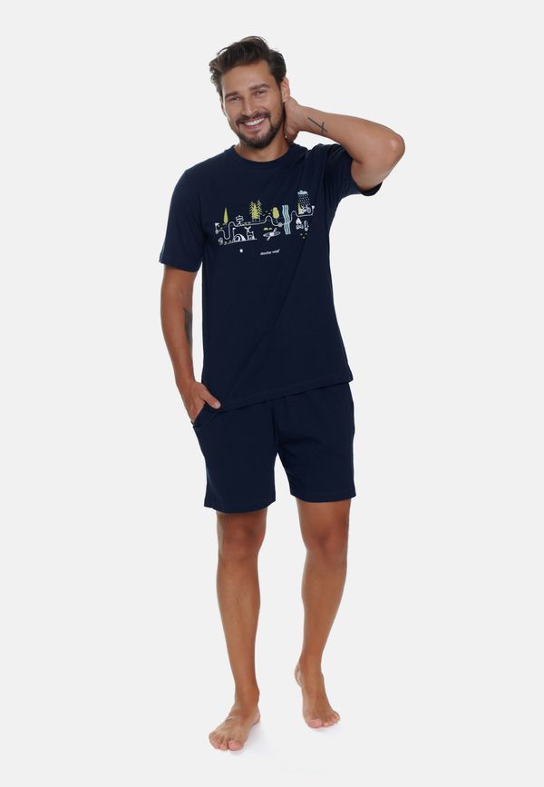 Doctor Nap Doctor Nap Man's Pyjamas PMB.5355 Navy Blue