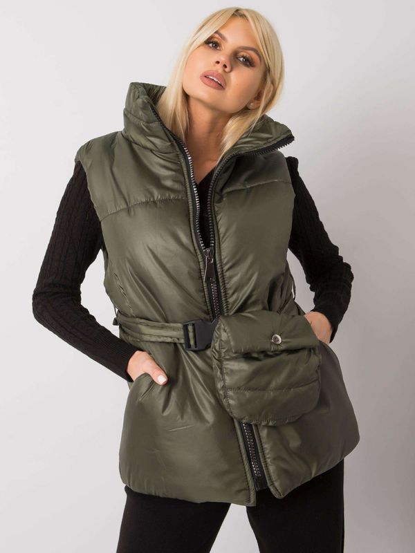 Fashionhunters Down vest Khaki Effie