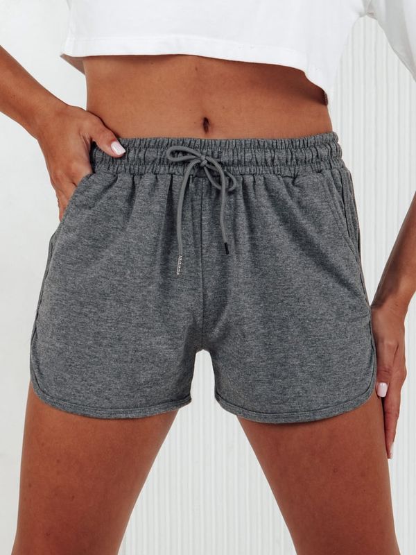 DStreet Dresowe spodenki damskie GO SPORT ciemnoszare Dstreet