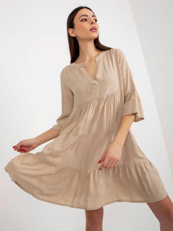 Sublevel Dress-D73761M30214C-beige