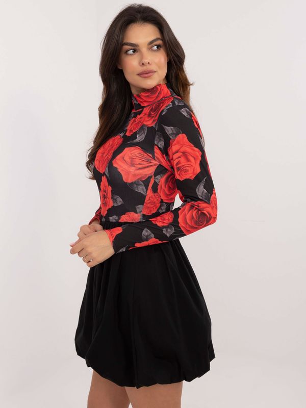 Italy Moda Dress-DHJ-SK-19959.35-black-red