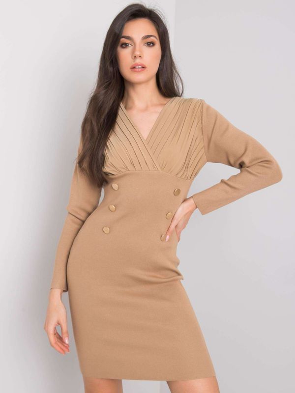 Jean Louis Francoise Dress-EM-SK-J50027.63P-dark beige