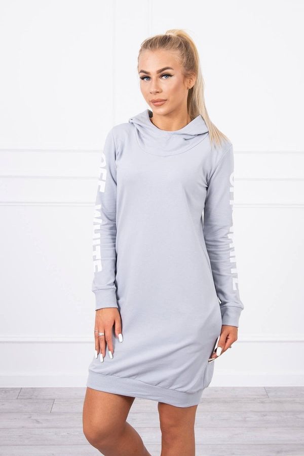 Kesi Dress made of white gray