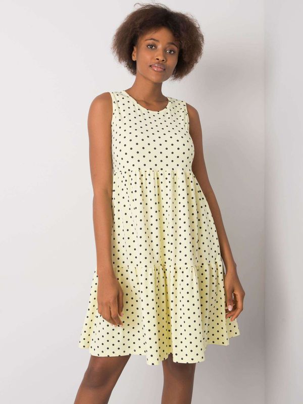 RUE PARIS Dress-RV-SK-6763.12X-Light Yellow