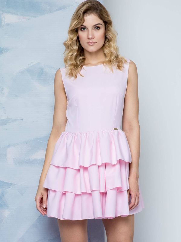 S.Moriss Dress with flounces s. Moriss pink