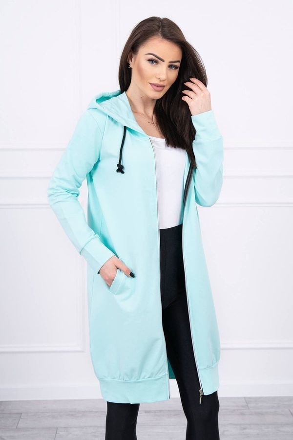 Kesi Dress with hood and mint hood