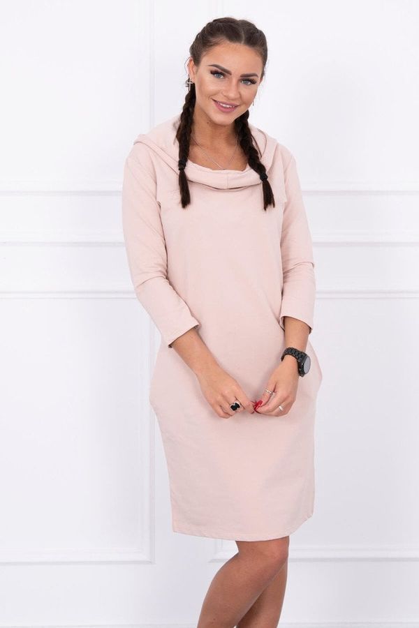 Kesi Dress with hood and pockets dark powder pink