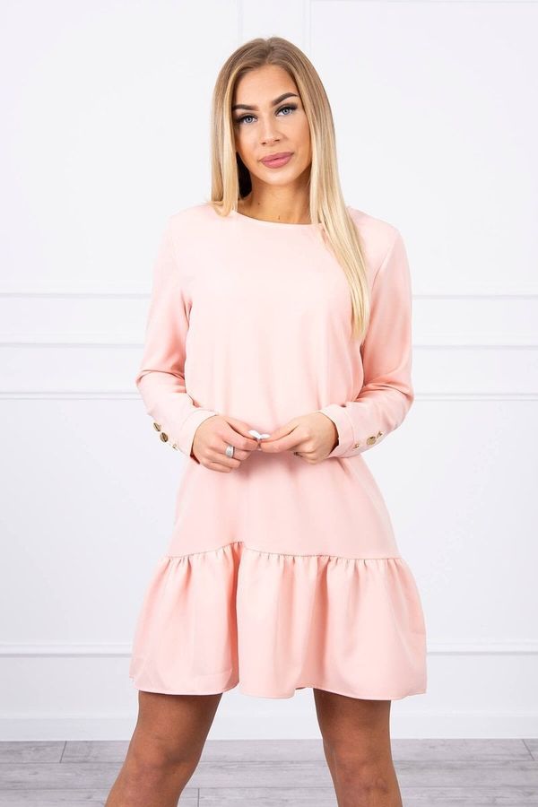 Kesi Dress with light powder pink