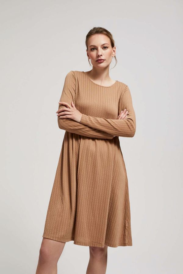 Moodo Dress with long sleeves and flared bottom