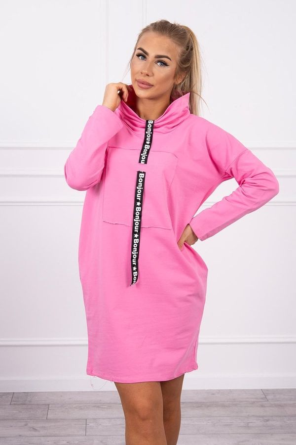 Kesi Dress with tie light pink