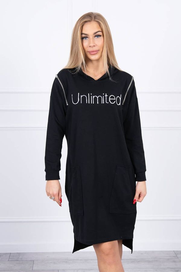 Kesi Dress with unlimited black inscription