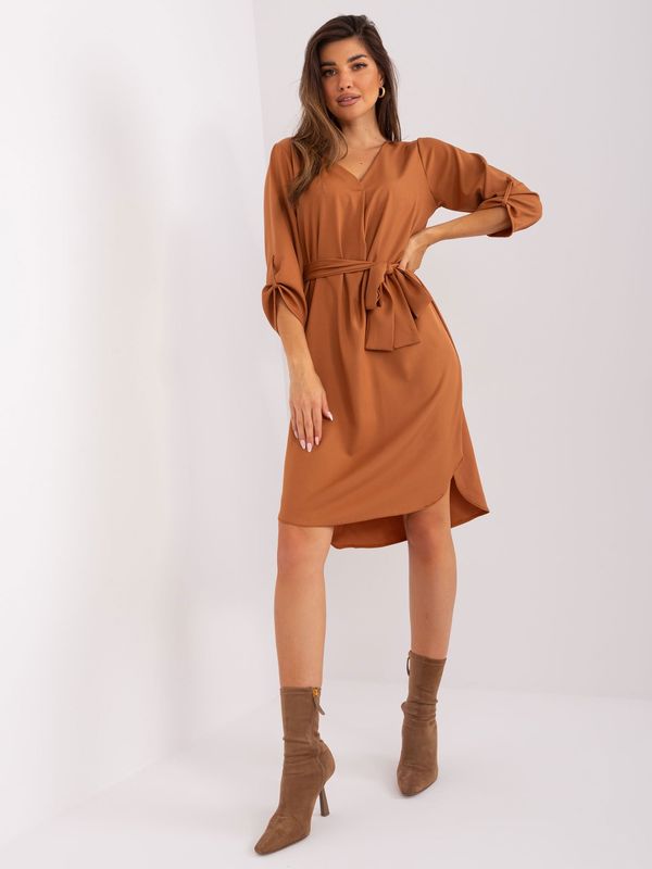 RUE PARIS Dress-WN-SK-668.77-light brown