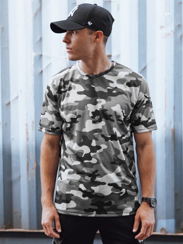 DStreet Dstreet anthracite camouflage men's t-shirt