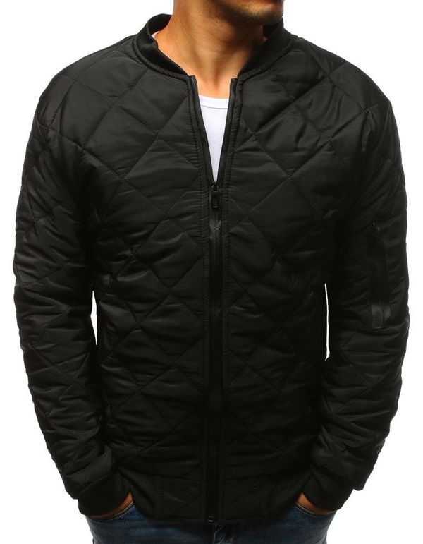 DStreet DStreet Kurtka męska pikowana bomber jacket czarna