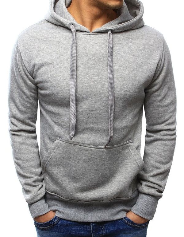 DStreet DStreet Men's Hoodie Light Grey