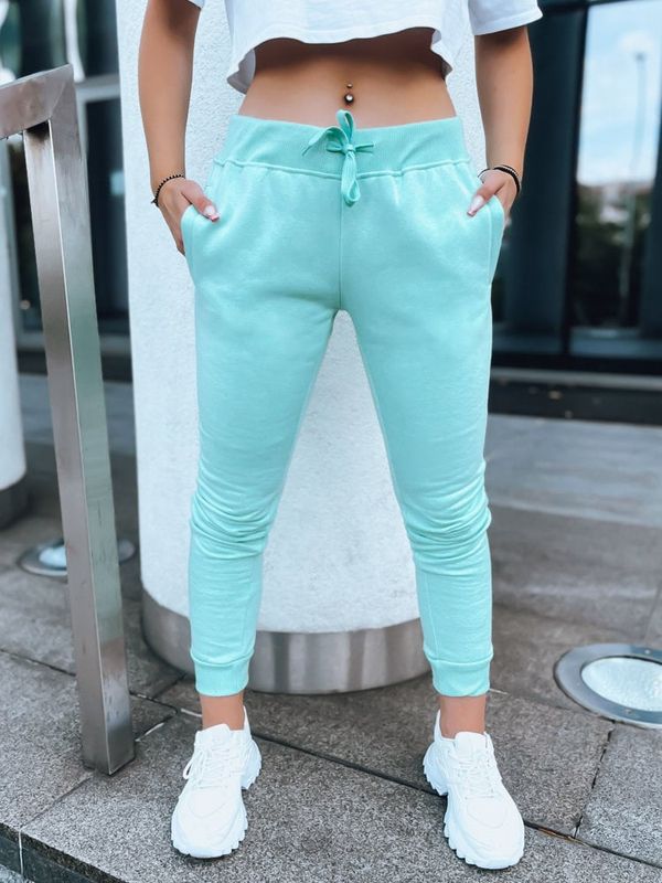 DStreet DStreet Spodnie damskie dresowe FITS miętowe