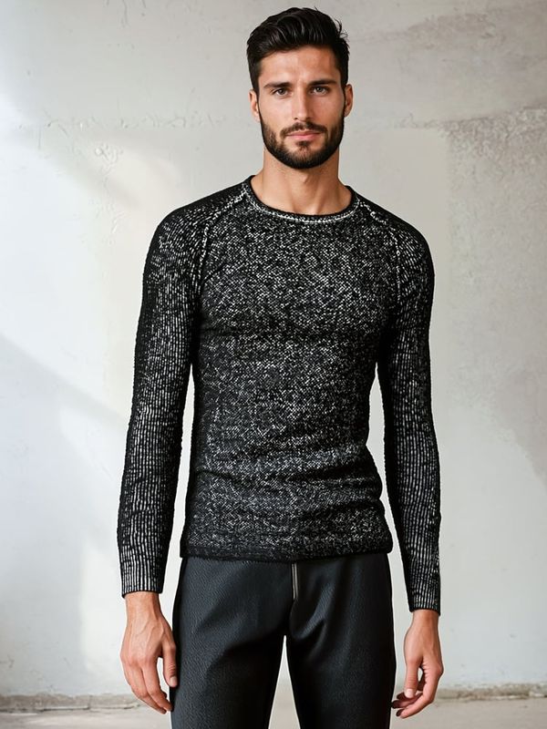 DStreet DStreet Sweter męski czarny