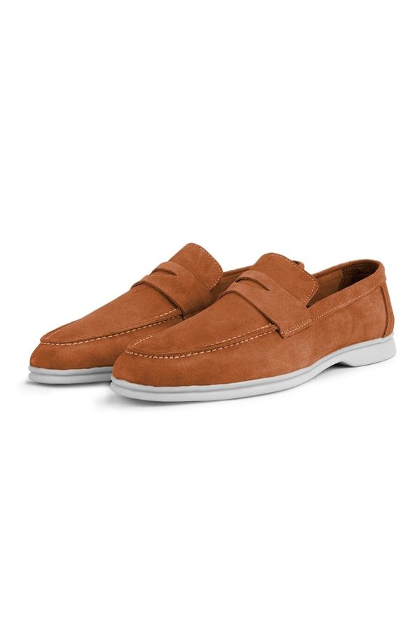 Ducavelli Ducavelli Ante Suede Genuine Leather Men's Casual Shoes Loafer Shoes Tan