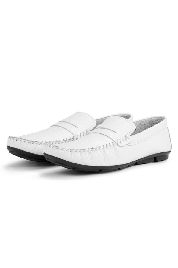 Ducavelli Ducavelli Artsy Genuine Leather Men's Casual Shoes, Rog Loafers.