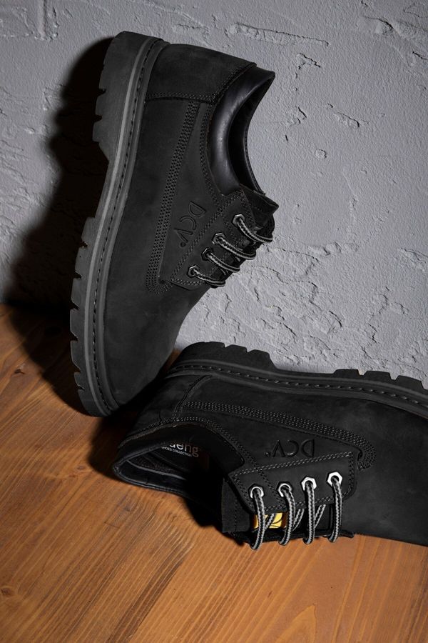Ducavelli Ducavelli Durable Genuine Leather Nubuck Men's Lace-Up Boots.