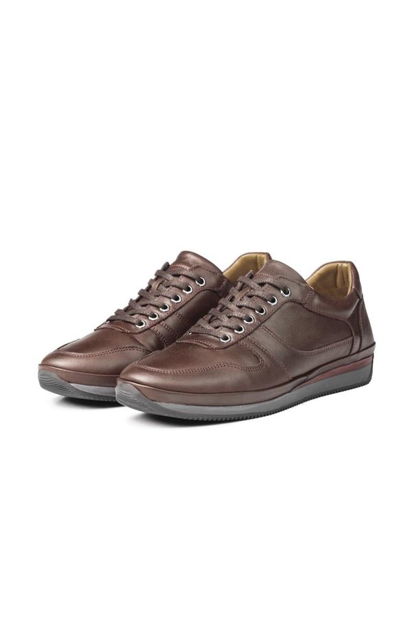 Ducavelli Ducavelli Lion Men's Genuine Leather Plush Shearling Casual Shoes Brown.