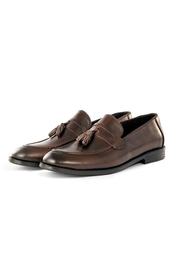 Ducavelli Ducavelli Quaste Genuine Leather Men's Classic Shoes, Loafer Classic Shoes, Moccasin Shoes