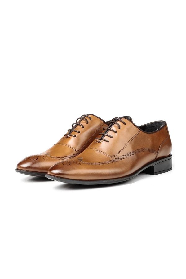 Ducavelli Ducavelli Stylish Genuine Leather Men's Oxford Lace-Up Classic Shoe.