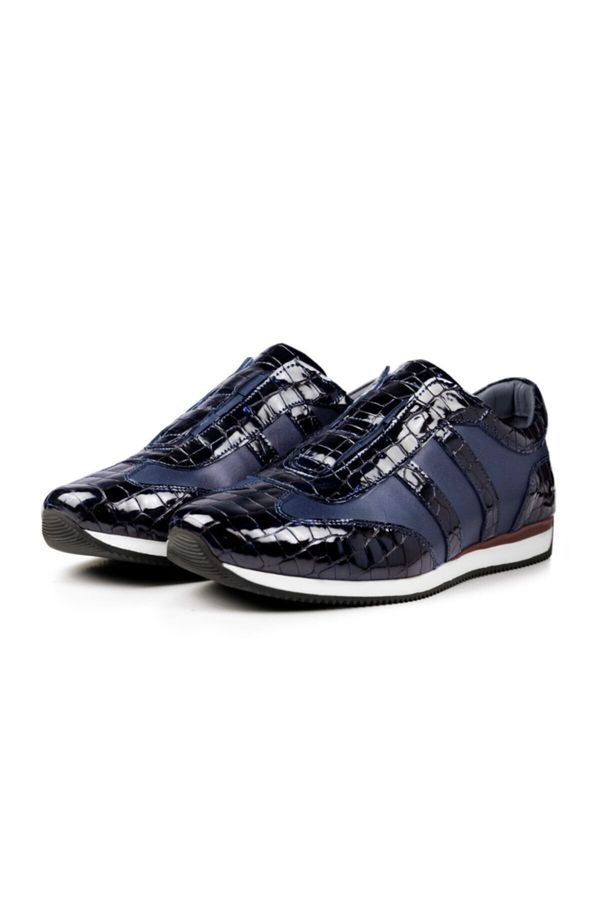 Ducavelli Ducavelli Swanky Genuine Leather Men's Casual Shoes Navy Blue