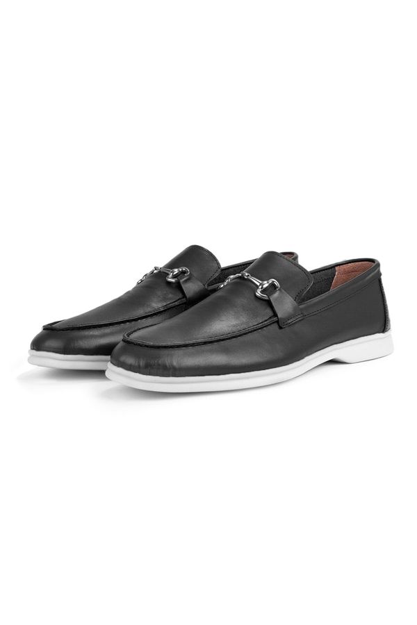 Ducavelli Ducavelli Voyant Genuine Leather Men's Casual Shoes Loafer Shoes Black