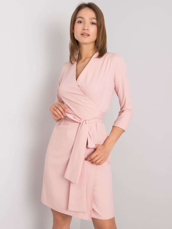 Fashionhunters Dusty pink dress with Edelia binding