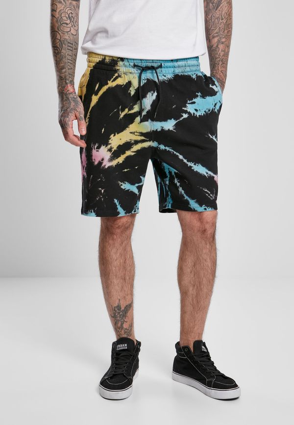 Urban Classics Dye Sweat Shorts Black Tie