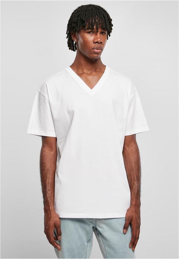 UC Men Eco-friendly oversized V-neck T-shirt white