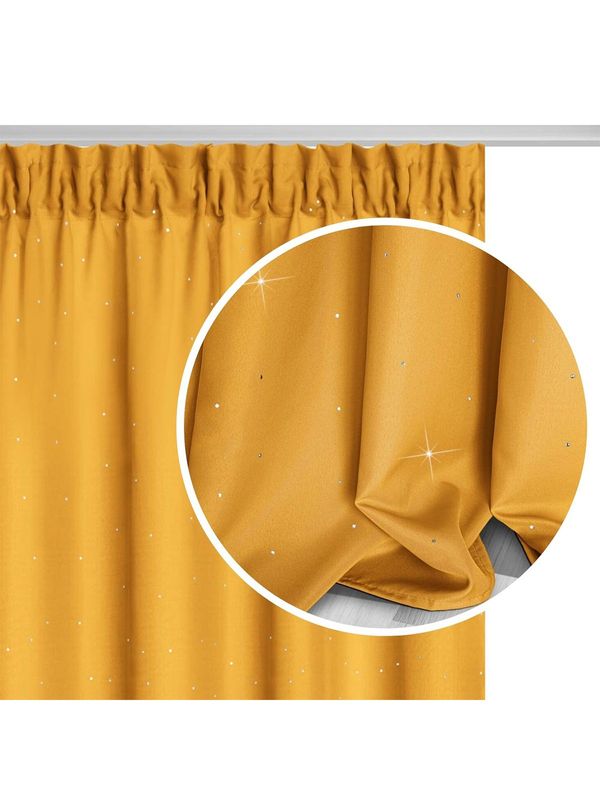 Edoti Edoti Curtain with rhinestones 140x250 A562