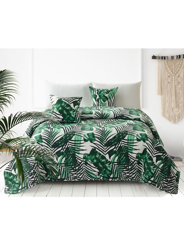Edoti Edoti Quilted bedspread with palms Jungle A537