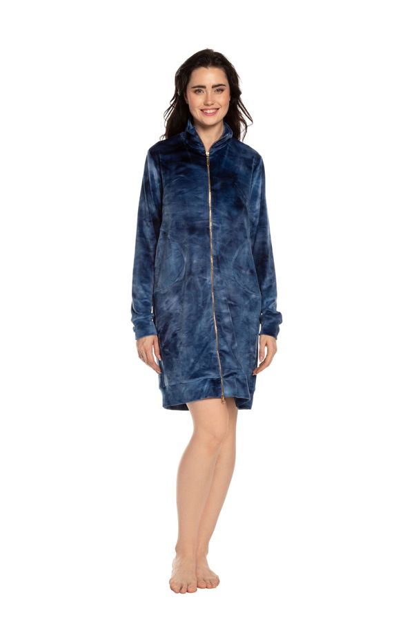 Effetto Effetto Woman's Housecoat 3121 Navy Blue