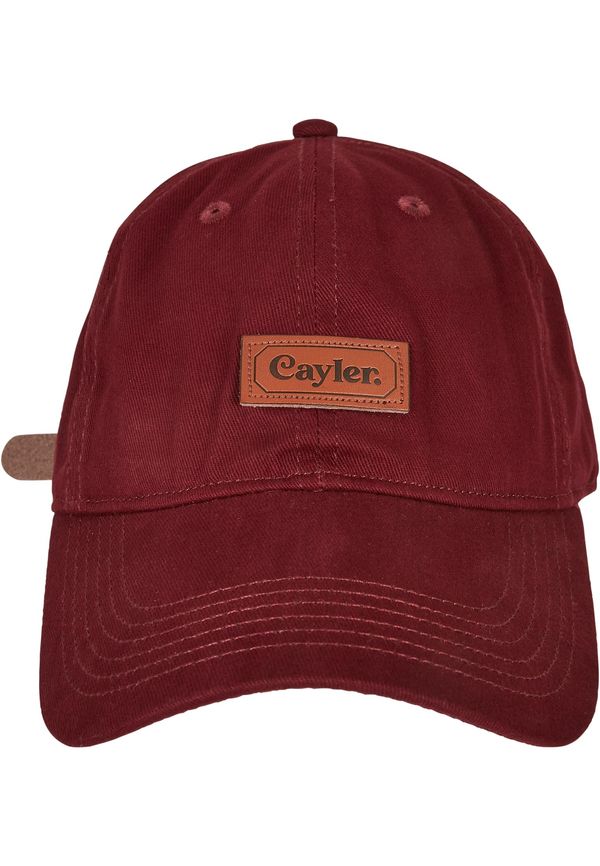 CS Elegant Bordeaux curved cap with patch